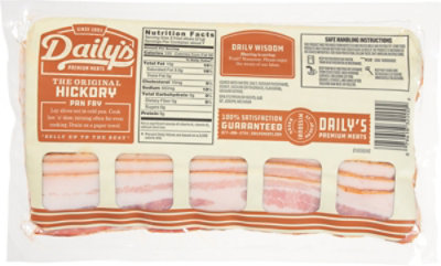 Dailys Original Naturally Hickory Smoked Bacon - 16 Oz - Image 6