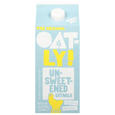 Oatly Original Oatmilk, Dairy-Free Milk, 64 fl oz Refrigerated Carton 