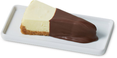 New York Chocolate Dipped Sliced Cheesecake - Each - Image 1