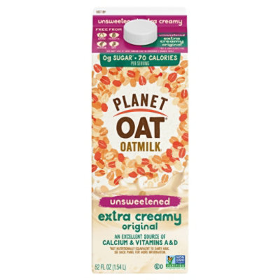 Planet Oat Unsweetened Extra Creamy Oatmilk - 52 Fl. Oz. - Image 3