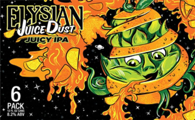 Elysian Juice Dust Ipa  In Cans - 6-12 Fl. Oz. - Image 4