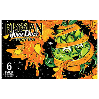 Elysian Juice Dust Ipa In Cans - 6-12 Fl. Oz. - albertsons