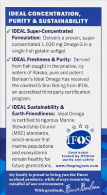 Barleans Ideal Omega 3 Fish Oil Softgels - 60 Count - Image 3