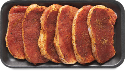Pork Chops Boneless Thin Smokey Hot Bbq Seasoning - Lb - Image 1
