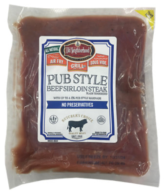 Old Neighborhood Steakhouse Marinated Sirloin Beef Tips Up To 15 percent Solution - Lb - Image 1