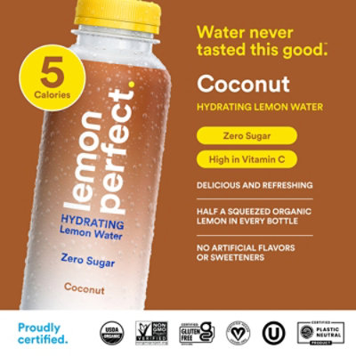 Lemon Perfect Water Lemon Coconut - 15.2 Fl. Oz. - Image 3