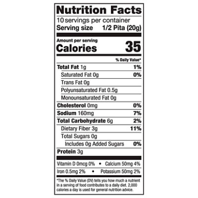 Josephs Heart Friendly Pita Bread - Each - Image 3