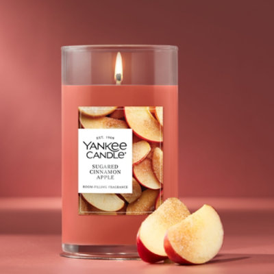Yankee Candle Sugared Cinnamon Apple Jar Medium Pillar Candle - 14.25 Oz - Image 4
