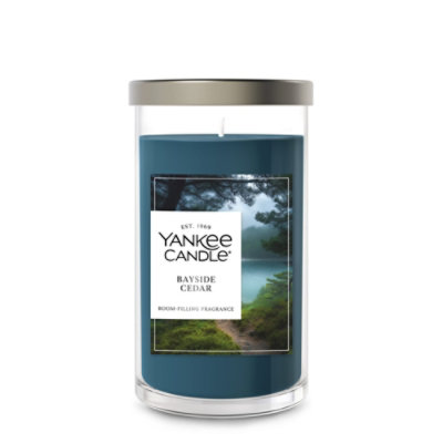 Yankee Candle Bayside Cedar Medium Pillar Candle - 14.25 Oz - Image 1