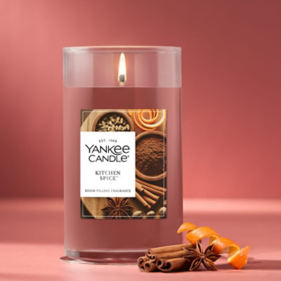 Yankee Candle Kitchen Spice Medium Pillar Candle - 14.25 Oz - Image 4