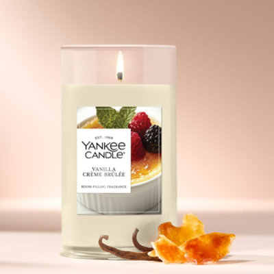 Yankee Candle Vanilla Creme Brulee Medium Pillar Jar Candle - 14.25 Oz - Image 4