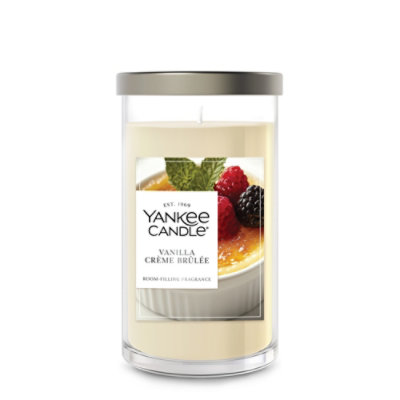 Yankee Candle Vanilla Creme Brulee Medium Pillar Jar Candle - 14.25 Oz - Image 1