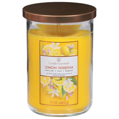 Candle Essentials Scented Jar Candle Lemon Verbena - 17 Oz - Image 2