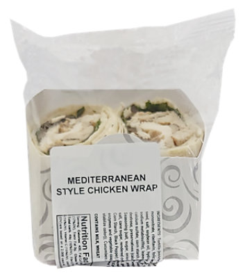 Fresh Creative Foods Mediterranean Style Chicken Sandwich Wrap - 8.5 Oz - Image 1