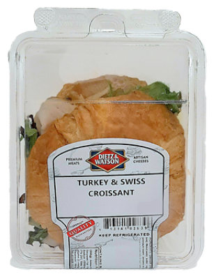 Dietz and Watson Turkey and Swiss Croissant Sandwich - 7.25 Oz - Image 1