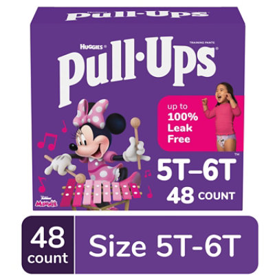 Pull-Ups Girls' Potty Training Pants 5T-6T (50+ lbs) - 48 Count - Image 1