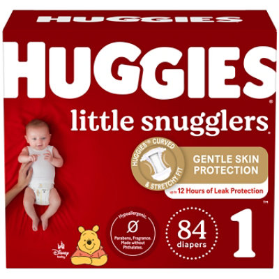 Huggies Little Snugglers Giga Diaper Size 1- 84 Count - Image 1