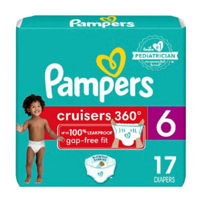 Pampers Cruisers 360 Diapers Size 6 - 17 Count - Image 1