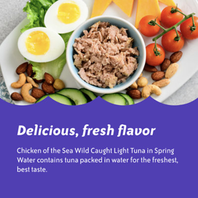 Chicken of the Sea Wild Caught Light Tuna in Spring Water Packet - 2.5 Oz - Image 4