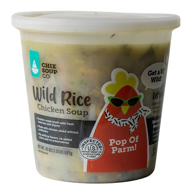 Chix Soup Co Chicken and Wild Rice Soup - 24 Oz - Image 1