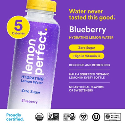 Lemon Perfect Water Lemon Blueberry - 15.2 Fl. Oz. - Image 2