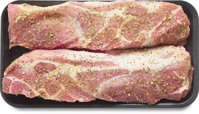 Pork Ribs Boneless Country Style Rosemary Garlic Seasoning - 0.5 Lb - Image 1