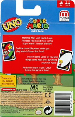 Mattel Uno Super Mario Card Game 1 Count - Each - Image 4