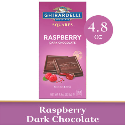 Ghirardelli Chocolate Company Raspberry Dark Squares Bar - 4.8 Oz - Image 1