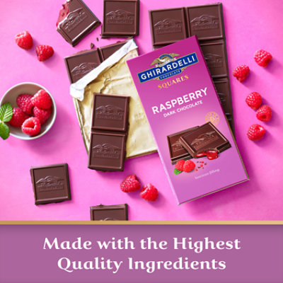 Ghirardelli Chocolate Company Raspberry Dark Squares Bar - 4.8 Oz - Image 5