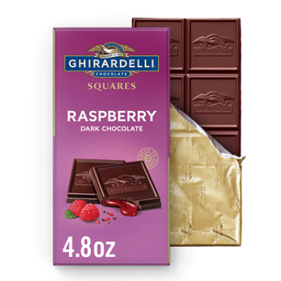 Ghirardelli Chocolate Company Raspberry Dark Squares Bar - 4.8 Oz - Image 1