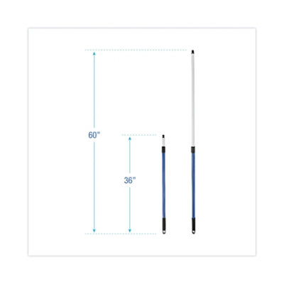 Boardwalk Telescopic Handle For Microfeather Duster, 36" To 60" Handle, Blue - Image 2