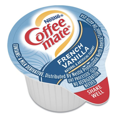 Coffee Mate Liquid Coffee Creamer, French Vanilla, 0.38 Oz Mini Cups - 180 Count - Image 2