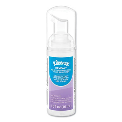 Kleenex Ultra Moisturizing Foam Hand Sanitizer, 1.5 Oz Pump Bottle, Unscented - Image 1
