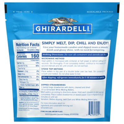 Ghirardelli Candy Making Wafer White 10 Oz (Pack of 6) - Image 3