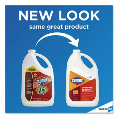 Clorox Disinfecting Bio Stain And Odor Remover, Fragranced, 128 Oz Refill Bottle - Image 2