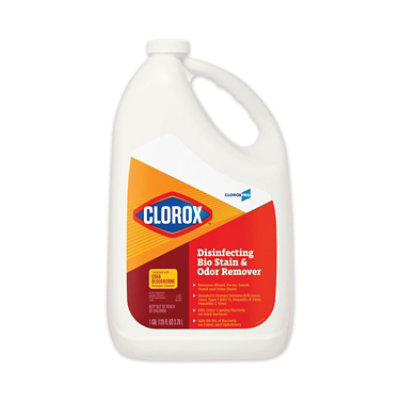 Clorox Disinfecting Bio Stain And Odor Remover, Fragranced, 128 Oz Refill Bottle - Image 1