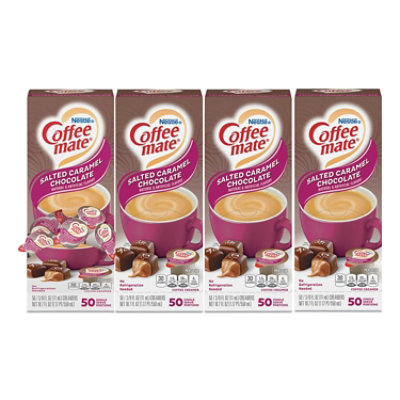 Coffee mate Liquid Coffee Creamer, Italian Sweet Creme, 0.38 oz Mini Cups, 50/Box - Image 1