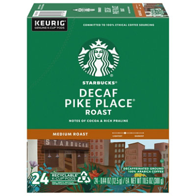 Starbucks Pike Place Decaf Coffee K-Cups Pack - 24 Count - Image 1