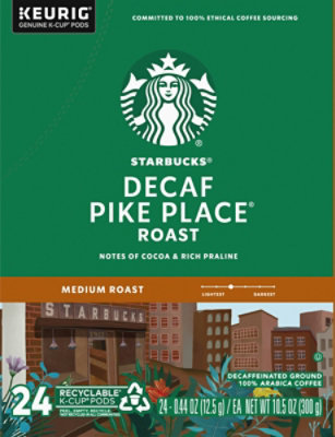 Starbucks Pike Place Decaf Coffee K-Cups Pack - 24 Count - Image 4