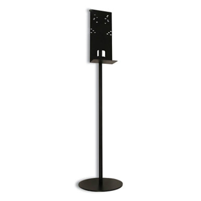 Vulcan Hand Sanitizer Stand, 12" Dia X 48" H, Black - Image 1