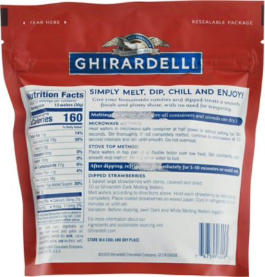 Ghirardelli Candy Making Wafer Dark 10 Oz (Pack of 6) - Image 3