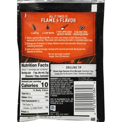 Mc Cormick Spice Brown Sugar Bourbon Marinade 1.25 Oz (Pack of 12) - Image 3