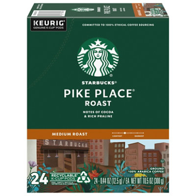Starbucks Pike Place Coffee K-Cups Pack - 24 Count - Image 1