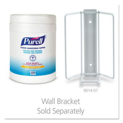 Purell Sanitizing Hand Wipes, 6.75 X 6, Fresh Citrus, White, 270 Wipes/Canister - Image 2