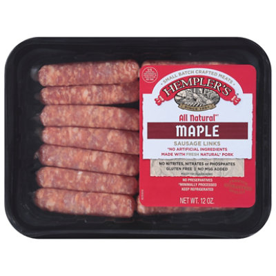 Hempler Foods Maple Pork Sausage Links - 12 Oz - Image 1