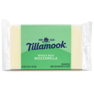Tillamook Whole Milk Mozzarella Cheese Block - 16 Oz
