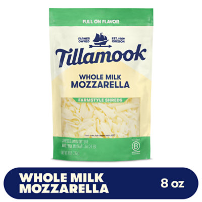 Tillamook Farmstyle Whole Milk Mozzarella Shredded Cheese - 8 Oz - Image 1