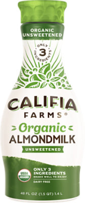 Califia Farms Organic Unsweetened Almond Milk - 48 Fl. Oz. - Image 1