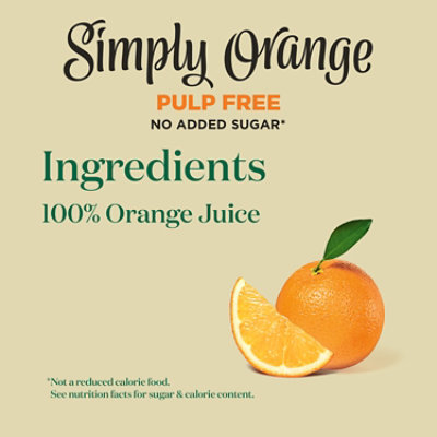 Simply Orange Pulp Free Juice Bottle - 89 Fl. Oz. - Image 5