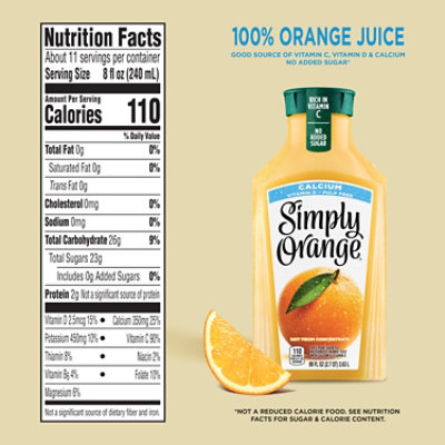 Simply Orange Juice Calcium Bottle - 89 Fl. Oz. - Image 3